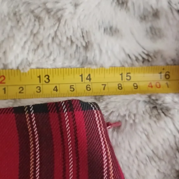 NWOT Talbots Red Plaid Pencil Skirt - Picture 6 of 7